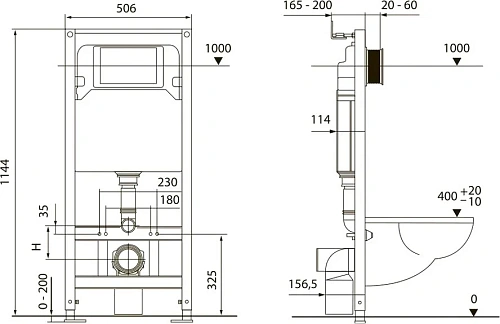 Инсталляция для унитаза TECE TECEspring S401104 с панелью смыва с круглыми кнопками, черный матовый Инсталляция для унитаза TECE TECEspring S401104 с панелью смыва с круглыми кнопками, черный матовый