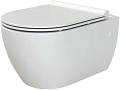 Унитаз подвесной Boheme Bianca белый глянец (без крышки) 963-W Унитаз подвесной Boheme Bianca белый глянец (без крышки) 963-W