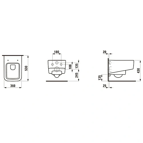 Унитаз подвесной Laufen Pro S 2096.1 (8.2096.1.000.000.1) Унитаз подвесной Laufen Pro S 2096.1 (8.2096.1.000.000.1)