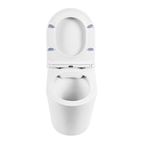 Унитаз приставной BelBagno FLAY-R BB1003CBR/BB870SC безободковый с сиденьем Унитаз приставной BelBagno FLAY-R BB1003CBR/BB870SC безободковый с сиденьем