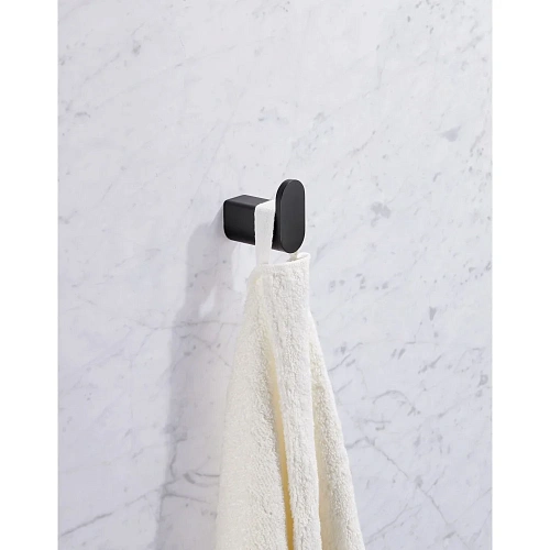 Крючок Milacio Ultra (MCU.960.MB) одинарный черный матовый Крючок Milacio Ultra (MCU.960.MB) одинарный черный матовый