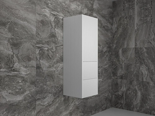 Шкаф-пенал Style Line Стокгольм 360 см подвесной белый рифленый софт ЛС-00002316 Шкаф-пенал Style Line Стокгольм 360 см подвесной белый рифленый софт ЛС-00002316