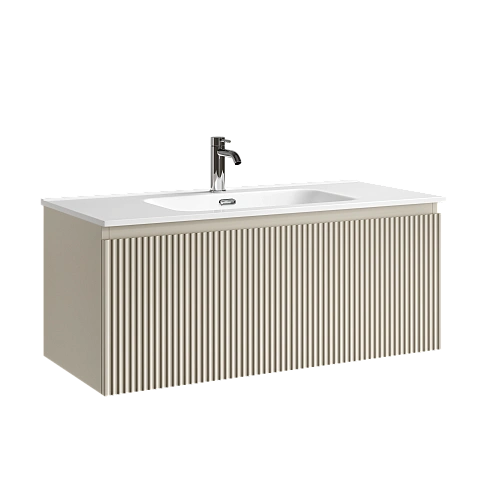 Тумба под раковину SANCOS Snob SNR1.0100CE R 1.0 995х445х406 Beige Soft подвесная Тумба под раковину SANCOS Snob SNR1.0100CE R 1.0 995х445х406 Beige Soft подвесная