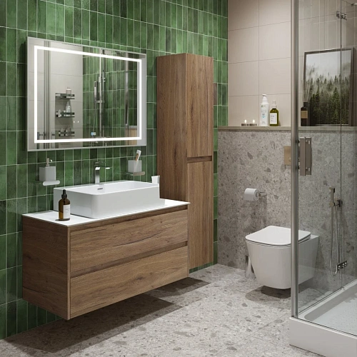 Тумба со столешницей и раковиной BelBagno KRAFT 100 kraft100rt-kepbo-1338-set подвесная KRAFT100RT-KEPBO-1338-SET Тумба со столешницей и раковиной BelBagno KRAFT 100 kraft100rt-kepbo-1338-set подвесная KRAFT100RT-KEPBO-1338-SET