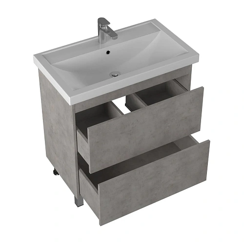 Тумба под раковину BRIZ Риччи т8-80 под раковину Фостер 360 03-08080-06 00 БТН светло - серый Тумба под раковину BRIZ Риччи т8-80 под раковину Фостер 360 03-08080-06 00 БТН светло - серый