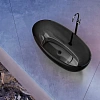 Ванна отдельностоящая ABBER AT9703Onyx 170x75 универсальная, черная полиэфирная смола Ванна отдельностоящая ABBER AT9703Onyx 170x75 универсальная, черная полиэфирная смола