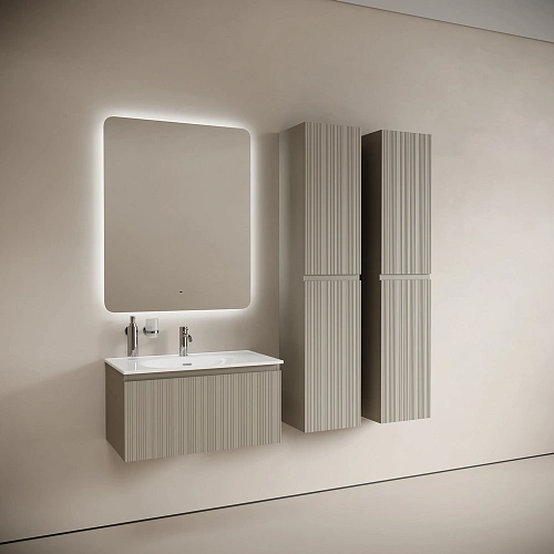 Тумба под раковину SANCOS Code CD80GP 785х453х400 цвет серая платина, подвесная Тумба под раковину SANCOS Code CD80GP 785х453х400 цвет серая платина, подвесная