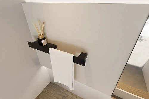 Полотенцедержатель ABBER Nischen AN3011MB черная матовая Полотенцедержатель ABBER Nischen AN3011MB черная матовая