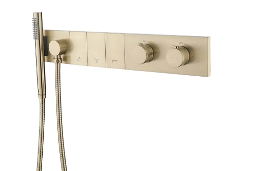 Смеситель для ванны Boheme ZODIAC THERMO 133-SYS-MG MATT GOLD Смеситель для ванны Boheme ZODIAC THERMO 133-SYS-MG MATT GOLD