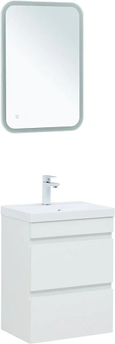 Тумба под раковину Aquanet Нота New 50 белый глянец 00335416 подвесная Тумба под раковину Aquanet Нота New 50 белый глянец 00335416 подвесная