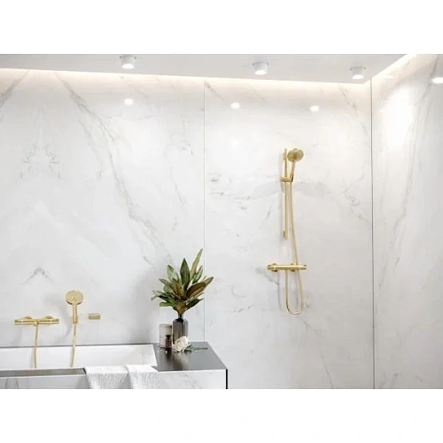 Смеситель для ванны Hansgrohe Ecostat Comfort, ВМ, ½ 13114990, полированное золото термостатический Смеситель для ванны Hansgrohe Ecostat Comfort, ВМ, ½ 13114990, полированное золото термостатический