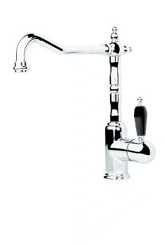 Смеситель для кухни Boheme TRADIZIONALE ORO, черная керамика 103-BLC хром Смеситель для кухни Boheme TRADIZIONALE ORO, черная керамика 103-BLC хром