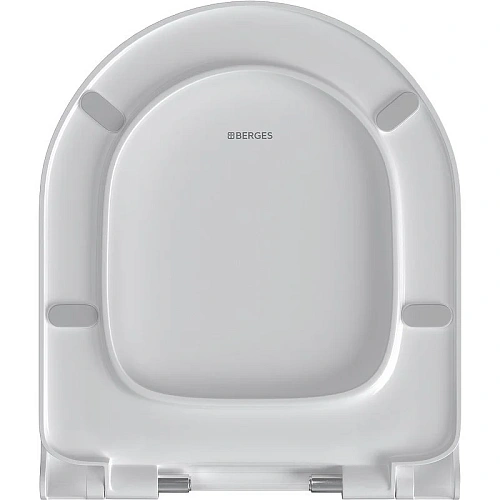 Унитаз подвесной BERGES EGO XL Rimless 54 см сиденье дюропласт, микролифт, быстросъемное 082138 Унитаз подвесной BERGES EGO XL Rimless 54 см сиденье дюропласт, микролифт, быстросъемное 082138