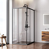 Душевой уголок AM.PM Gem W90G-403-120290-BT 120x90 черный матовый, стекло прозрачное Душевой уголок AM.PM Gem W90G-403-120290-BT 120x90 черный матовый, стекло прозрачное