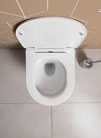 Унитаз подвесной Aquanet Atago 3.0 Tornado 00348006 с сиденьем, белый