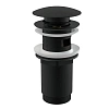 Донный клапан AlcaPlast A392BLACK черный матовый