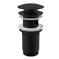 Донный клапан AlcaPlast A392BLACK черный матовый Донный клапан AlcaPlast A392BLACK черный матовый