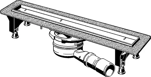 Душевой лоток Viega Advantix 75см 753207 с решеткой ER13 мод. 4983.20 Душевой лоток Viega Advantix 75см 753207 с решеткой ER13 мод. 4983.20