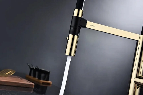 Смеситель для кухни Paulmark Leader золото Le214101-G Смеситель для кухни Paulmark Leader золото Le214101-G