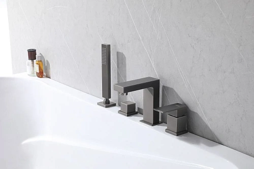 Смеситель на борт ванны ABBER Daheim AF8213NG никель Смеситель на борт ванны ABBER Daheim AF8213NG никель