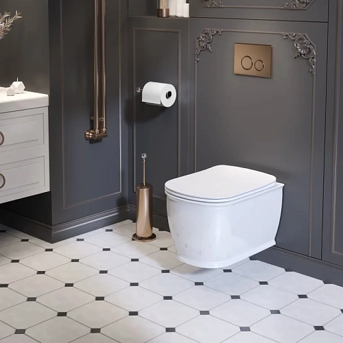 Унитаз подвесной Ambassador Royal 263K19002RS (520x360x345) безободковый с сиденьем Унитаз подвесной Ambassador Royal 263K19002RS (520x360x345) безободковый с сиденьем