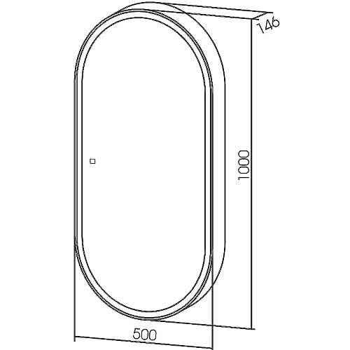 Зеркальный шкаф ABBER Kontur AG6339S с подсветкой, сенсор, диммер Зеркальный шкаф ABBER Kontur AG6339S с подсветкой, сенсор, диммер