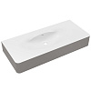 Раковина Vincea Caprise VCB-4CA120MWLG Corian, белый матовый/светло-серый матовый