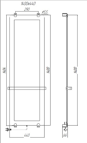 Полотенцесушитель электрический Allen Brau Infinity 140x44 00325646 с рейлингом 2.0 и креплением, серебро брашированное Полотенцесушитель электрический Allen Brau Infinity 140x44 00325646 с рейлингом 2.0 и креплением, серебро брашированное