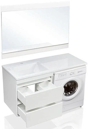 Тумба под раковину Style Line Даллас 120 люкс PLUS эмаль белый СС-00002351 Тумба под раковину Style Line Даллас 120 люкс PLUS эмаль белый СС-00002351