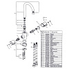 Картинка анонса товара «смеситель для кухни e.c.a. thermostatiuc 102108754 термостатический»