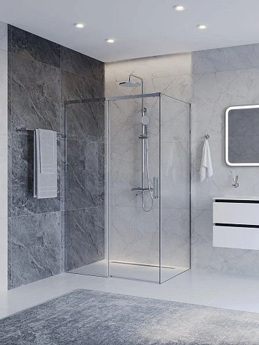 Душевой уголок CEZARES PLANE-AH-1-120/100-C-CR 120x100 см Душевой уголок CEZARES PLANE-AH-1-120/100-C-CR 120x100 см