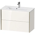 Тумба под раковину Duravit XVIU XV41790B122 подвесная 81 см белая глянцевый Тумба под раковину Duravit XVIU XV41790B122 подвесная 81 см белая глянцевый