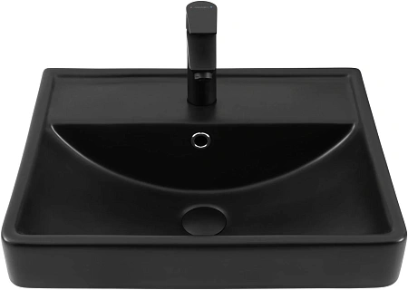 Раковина Aquanet Ирис 50 черная матовая 00329246 Раковина Aquanet Ирис 50 черная матовая 00329246