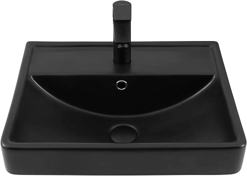 Раковина Aquanet Ирис 50 черная матовая 00329246 Раковина Aquanet Ирис 50 черная матовая 00329246