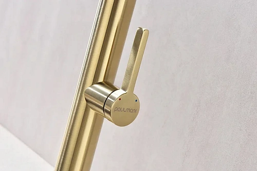 Смеситель для кухни Paulmark LEADER светлое золото Le214101-LG Смеситель для кухни Paulmark LEADER светлое золото Le214101-LG
