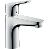 Картинка анонса товара «смеситель для раковины hansgrohe 100, с двумя режимами расхода воды, со сливным гарнитуром 31657000,»