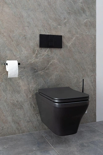 Унитаз подвесной Allen Brau Infinity 4.21011.31 с крышкой, черный матовый Унитаз подвесной Allen Brau Infinity 4.21011.31 с крышкой, черный матовый