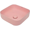 Раковина AQUAme AQM5011 накладная квадратная, цвет розовый матовый 390x390x130 AQM5011MP Раковина AQUAme AQM5011 накладная квадратная, цвет розовый матовый 390x390x130 AQM5011MP