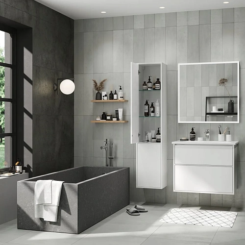 Шкаф-пенал BRIZ Монца п6к-35 правый 237 04-06к35-00 02 БЕЛ белый Шкаф-пенал BRIZ Монца п6к-35 правый 237 04-06к35-00 02 БЕЛ белый