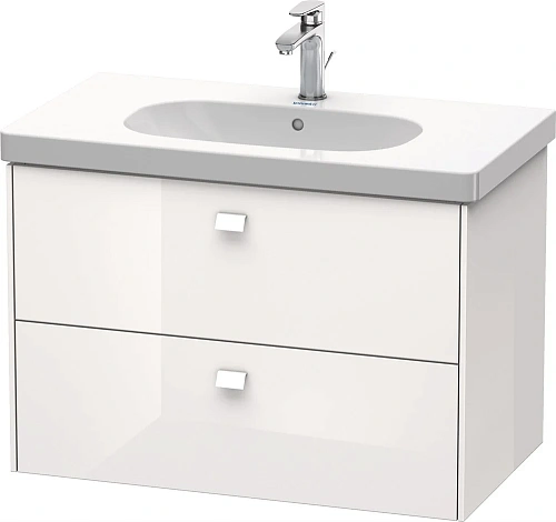 Тумба под раковину Duravit Brioso BR414602222 подвесная 82 см белый глянцевый Тумба под раковину Duravit Brioso BR414602222 подвесная 82 см белый глянцевый
