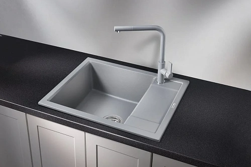 Кухонная мойка Granula 6002, АЛЮМИНИУМ, кварц 600х500 Кухонная мойка Granula 6002, АЛЮМИНИУМ, кварц 600х500