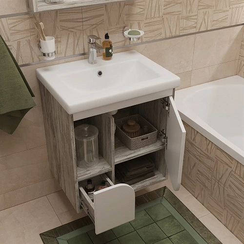 Тумба с раковиной DIWO Самара 60 дуб скандинавский 462073 Тумба с раковиной DIWO Самара 60 дуб скандинавский 462073