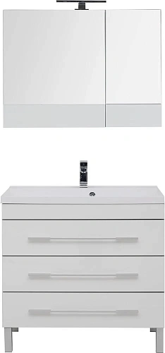 Тумба под раковину Aquanet Верона 90 белый (напольная 3 ящика) 00178470 Тумба под раковину Aquanet Верона 90 белый (напольная 3 ящика) 00178470