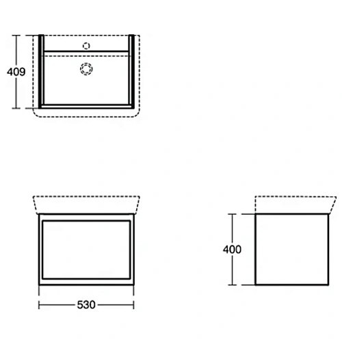 Тумба под раковину Ideal Standard CONNECT AIR E0846UK 60 см Тумба под раковину Ideal Standard CONNECT AIR E0846UK 60 см