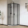 Картинка анонса товара «душевой уголок vincea city vsq-5ct900clb, 900x900, черный матовый, стекло прозрачное»