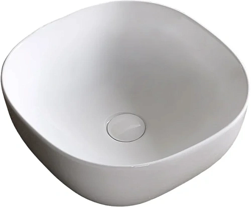 Раковина Ceruttispa CR0077 410х410х145 накладная, белая, квадратная Раковина Ceruttispa CR0077 410х410х145 накладная, белая, квадратная