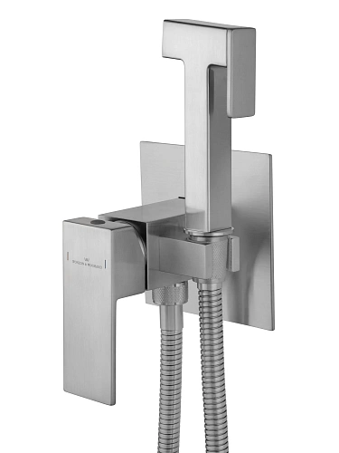 Гигиенический душ Wonzon & Woghand CUBE брашированный никель (WW-88829016-BN) Гигиенический душ Wonzon & Woghand CUBE брашированный никель (WW-88829016-BN)