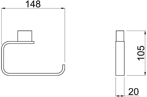 Держатель туалетной бумаги Allen Brau Infinity 6.21007-BN никель браш Держатель туалетной бумаги Allen Brau Infinity 6.21007-BN никель браш