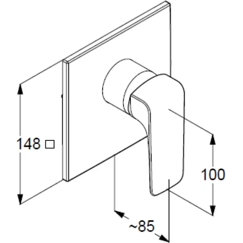 Смеситель для душа Kludi AMEO 417550575 хром Смеситель для душа Kludi AMEO 417550575 хром