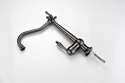 Смеситель для кухни Paulmark Retro вороненая сталь Re213226-GM Смеситель для кухни Paulmark Retro вороненая сталь Re213226-GM